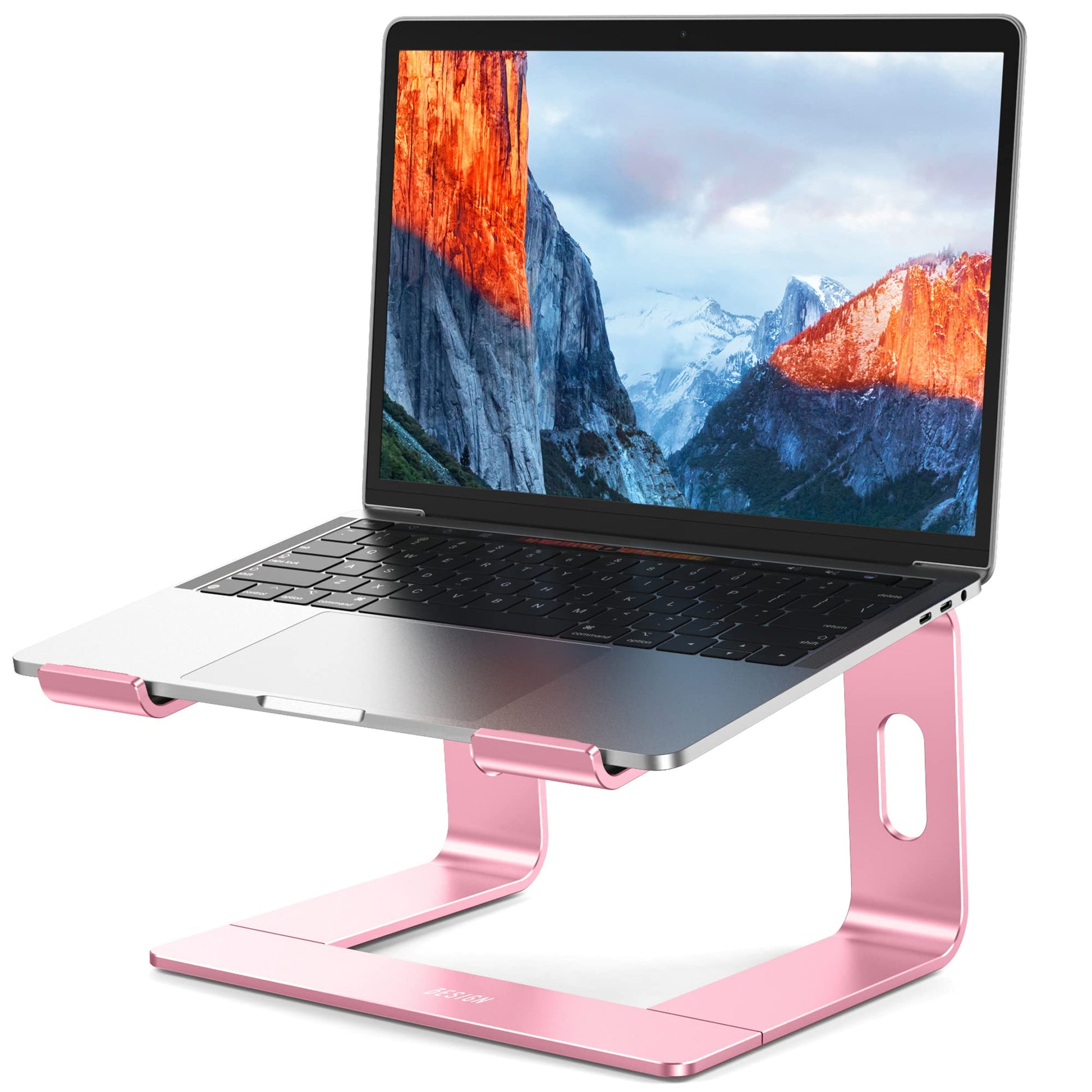 BESIGN LS03 Aluminum Laptop Stand, Ergonomic Detachable Computer Stand, Notebook Riser Compatible with Air, Pro, Dell, HP, Lenovo More 10-15.6" Laptops, Silver